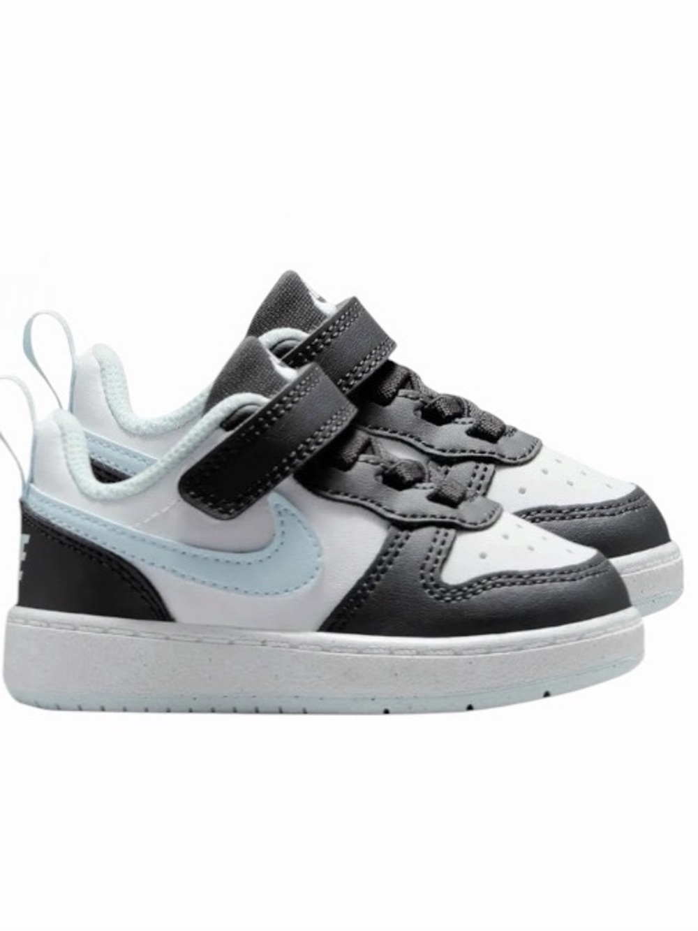 Nike Court Borough Low Recraft Toddler 5C Charcoal Black White Blue HQ3263-060